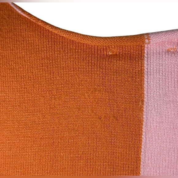 Princess Polly Sienna Mini Dress in Pink & Orange Color-block Size 6 - Picture 9 of 9